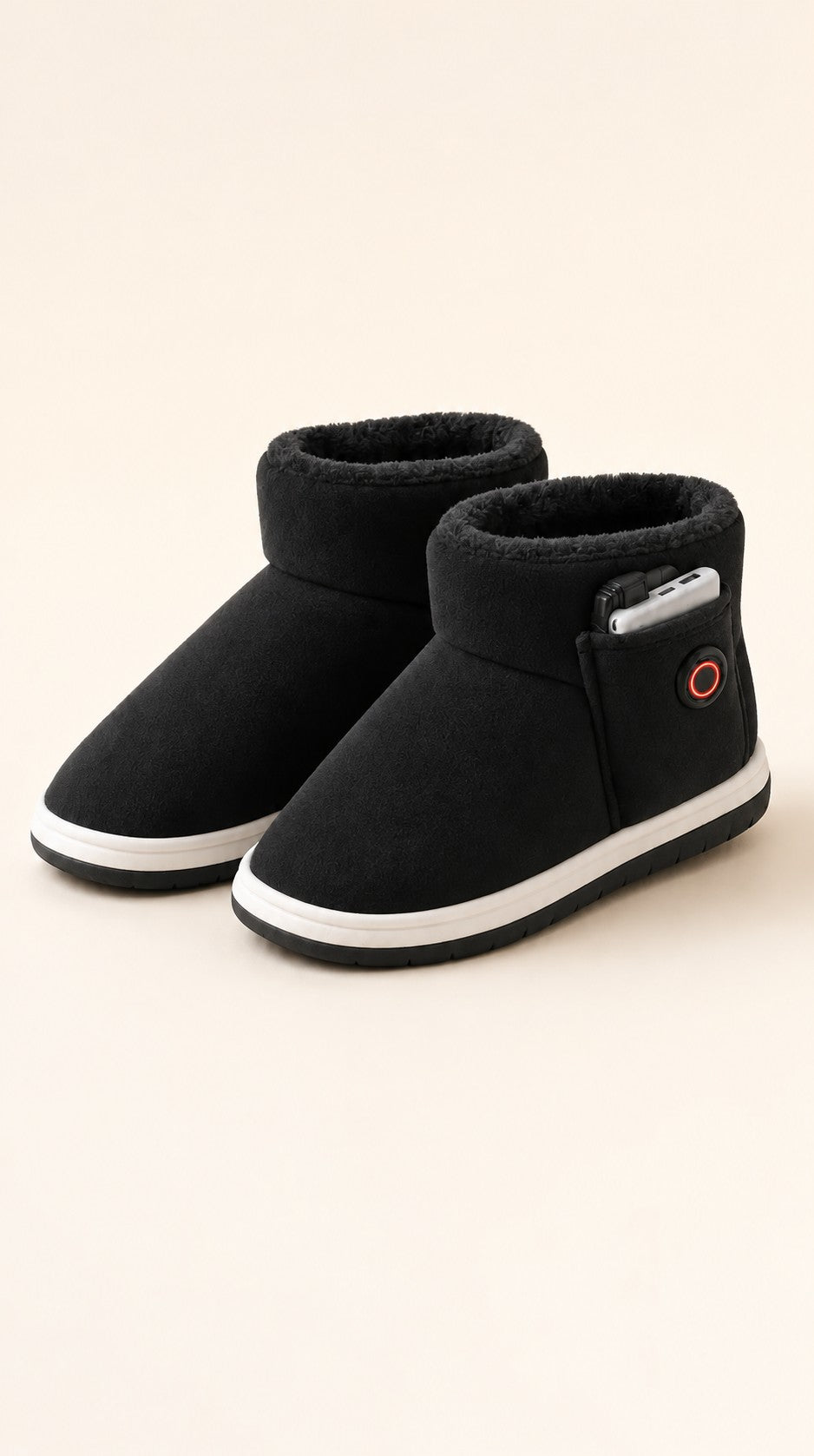 Black EverWarm heated slippers