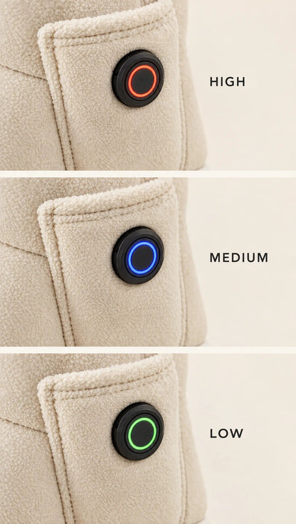 EverWarm heat settings - high, medium, low